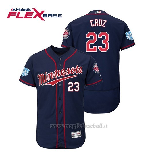 Maglia Baseball Uomo Minnesota Twins Nelson Cruz Flex Base Entrenamiento De Primavera 2019 Blu